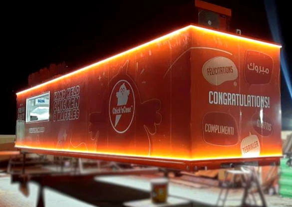 Shipping Container Cafe conversion builder company UAE.