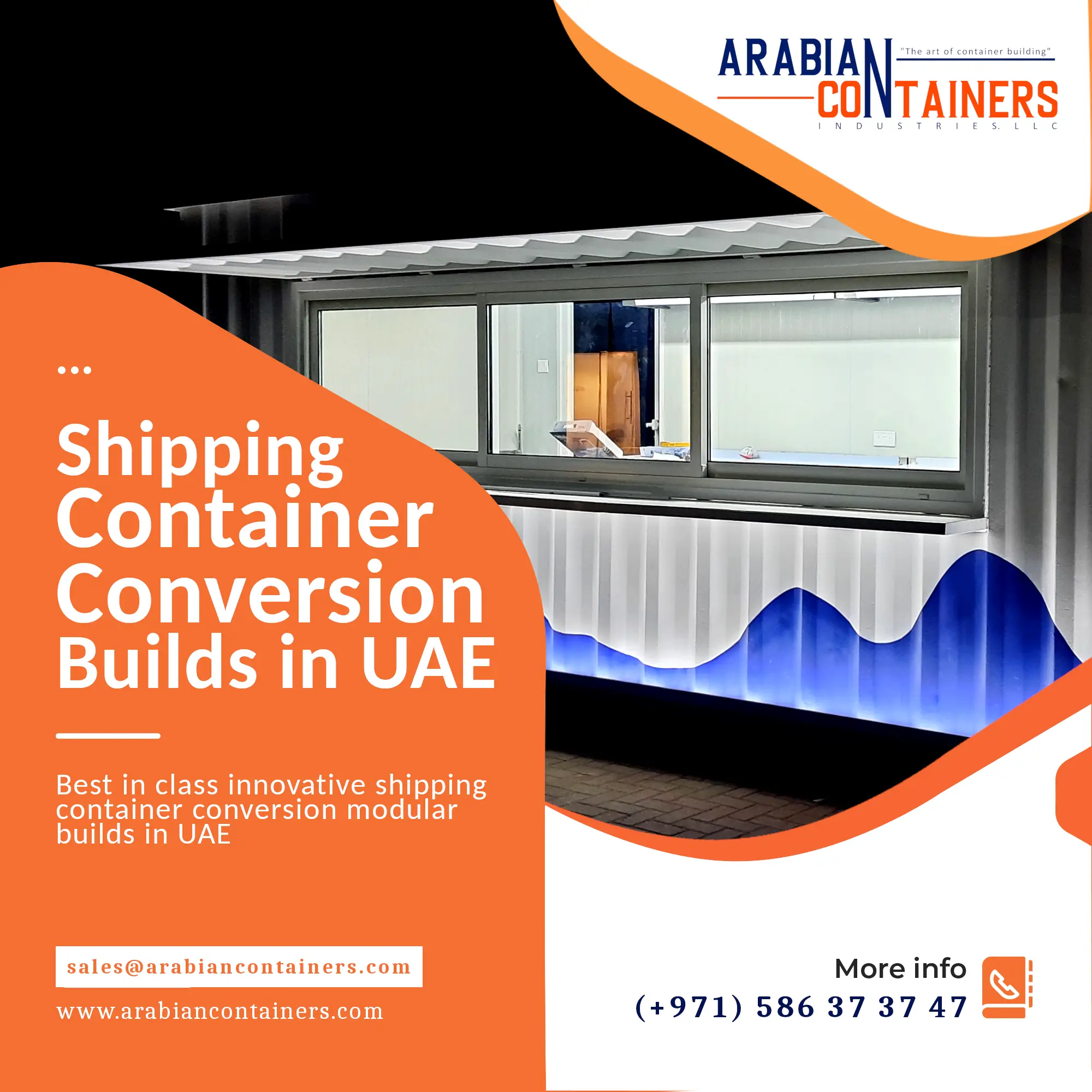 shipping container conversion modular building construction company in UAE