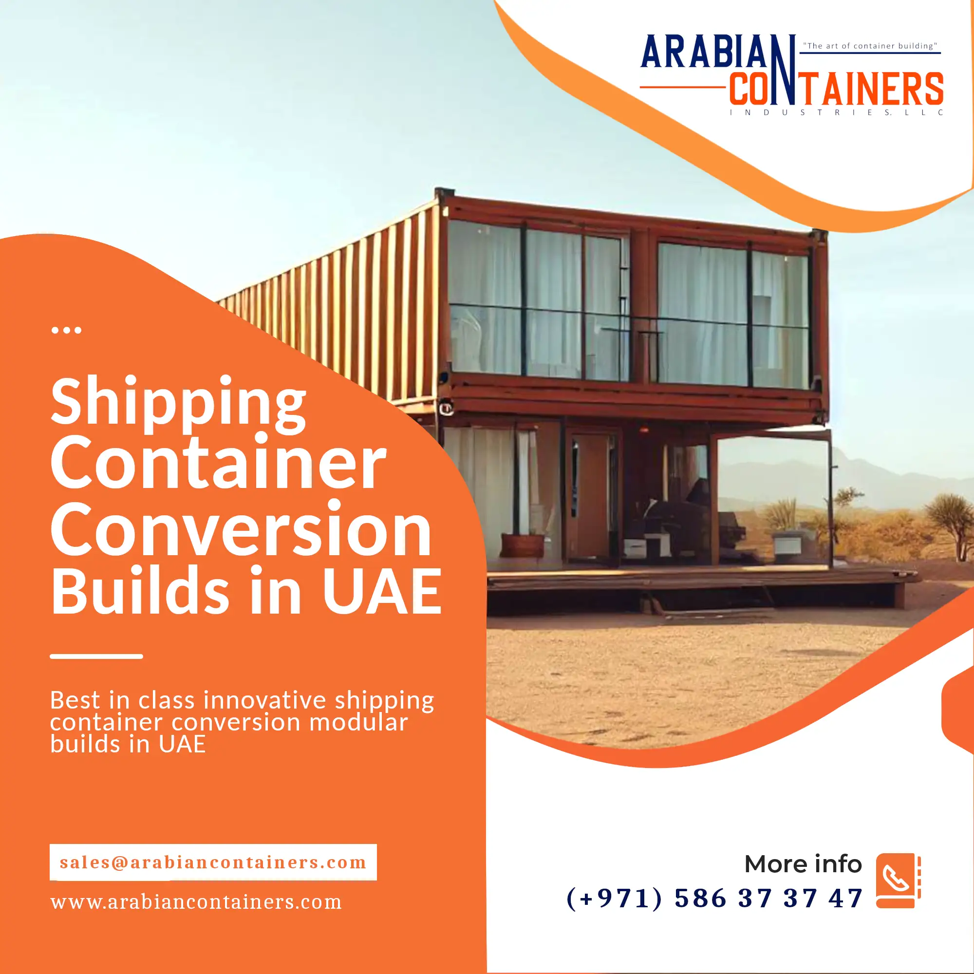 shipping container conversion, modification and fabrication modular construction company in UAE