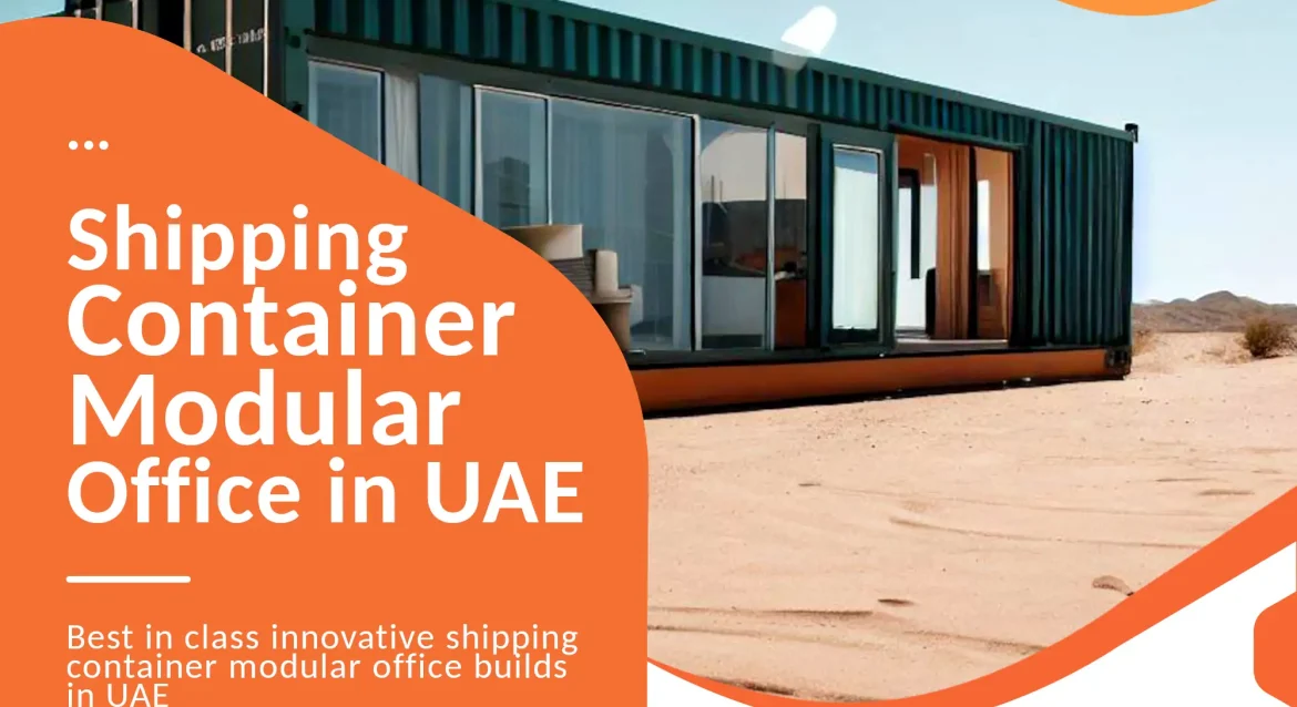 Shipping container office conversion UAE.