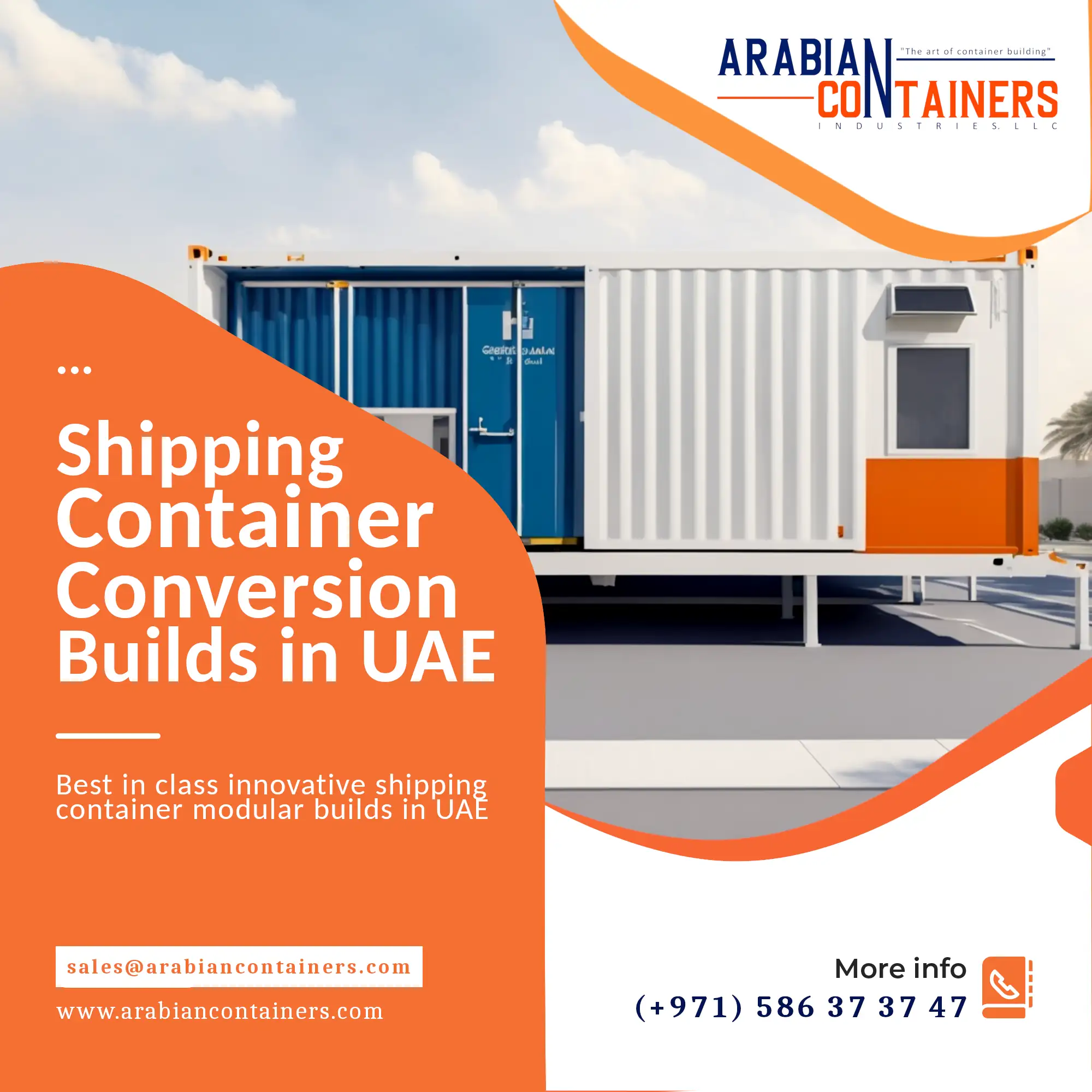 Shipping container conversion company in UAE.