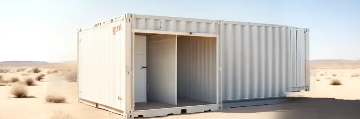 Shipping Container Garage Conversion in UAE.