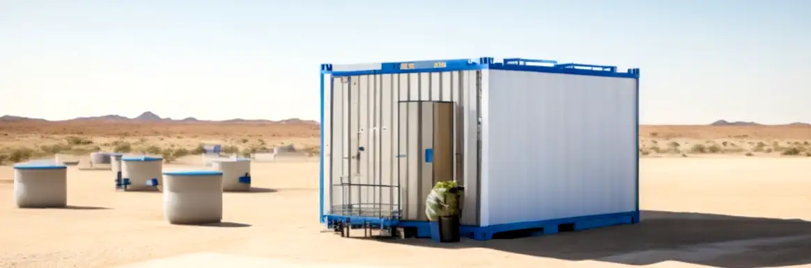 shipping container water treatment plant company UAE