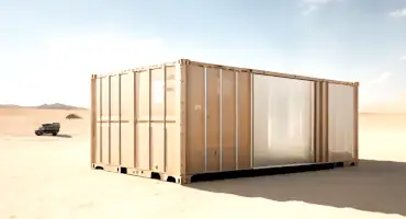 Shipping Container Workshop Conversion in UAE.
