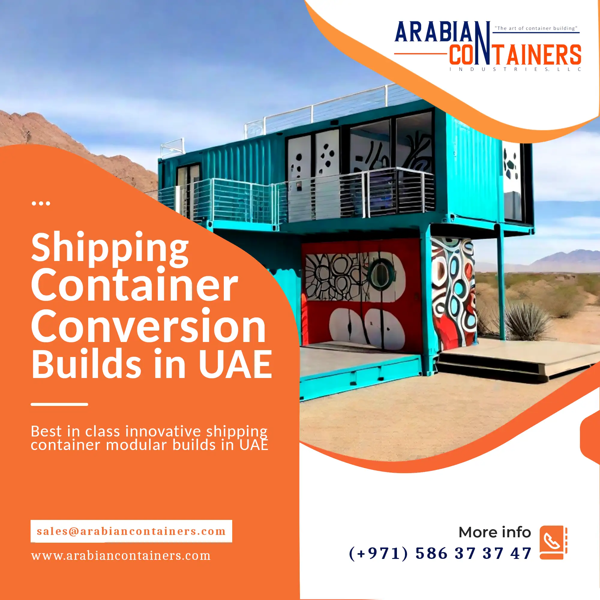 Shipping container conversion company in UAE.