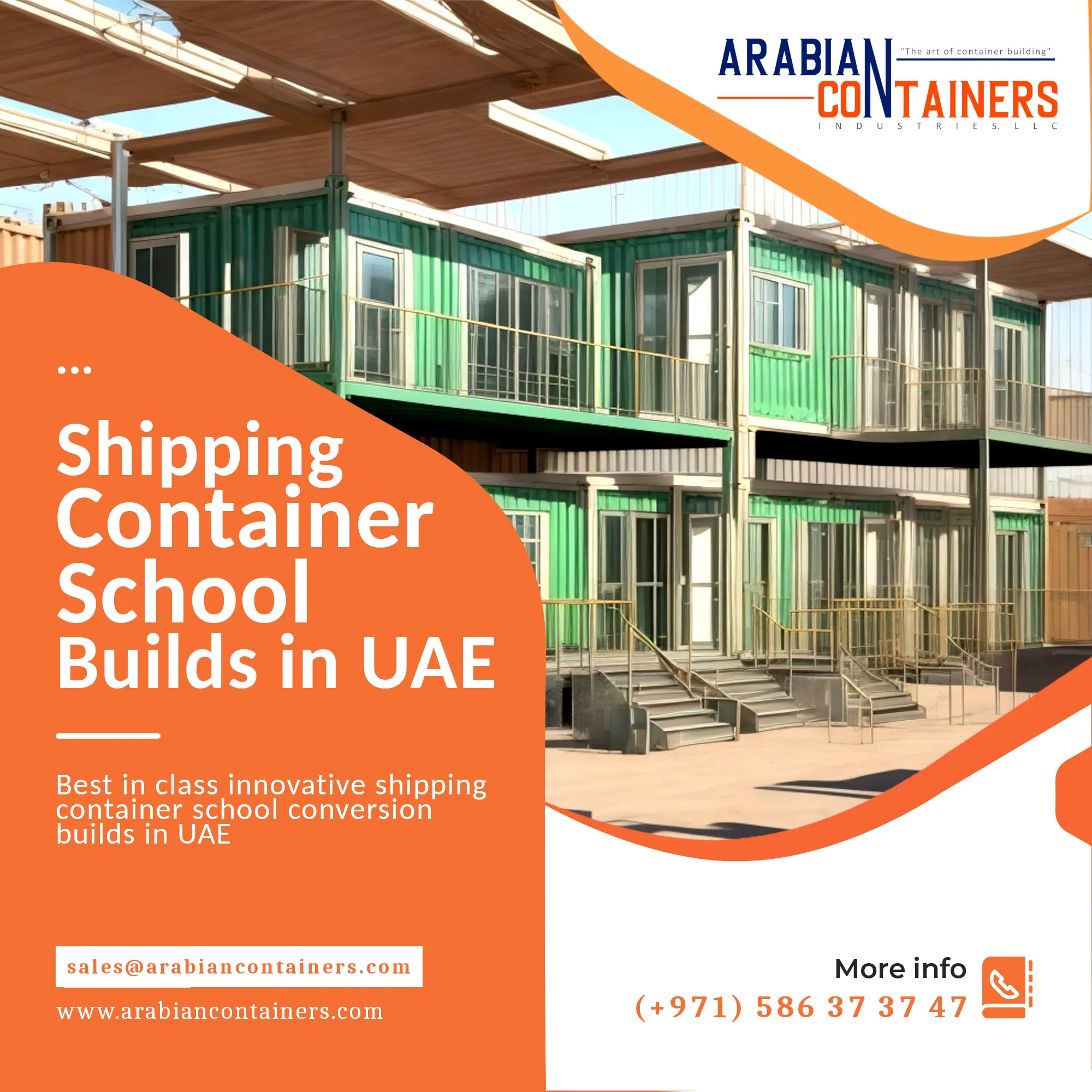 Shipping Container School Buildings in UAE