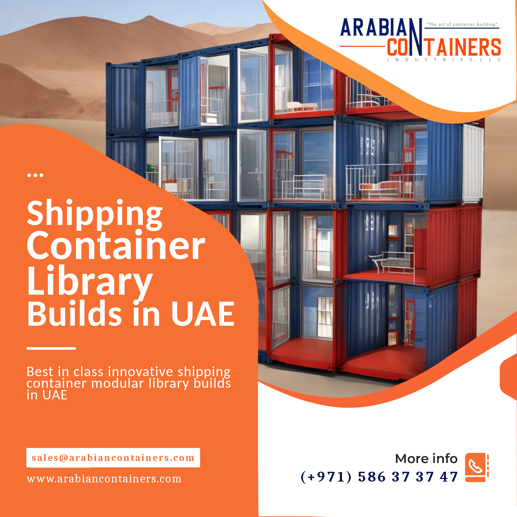 Shipping Container Library Conversion company in UAE