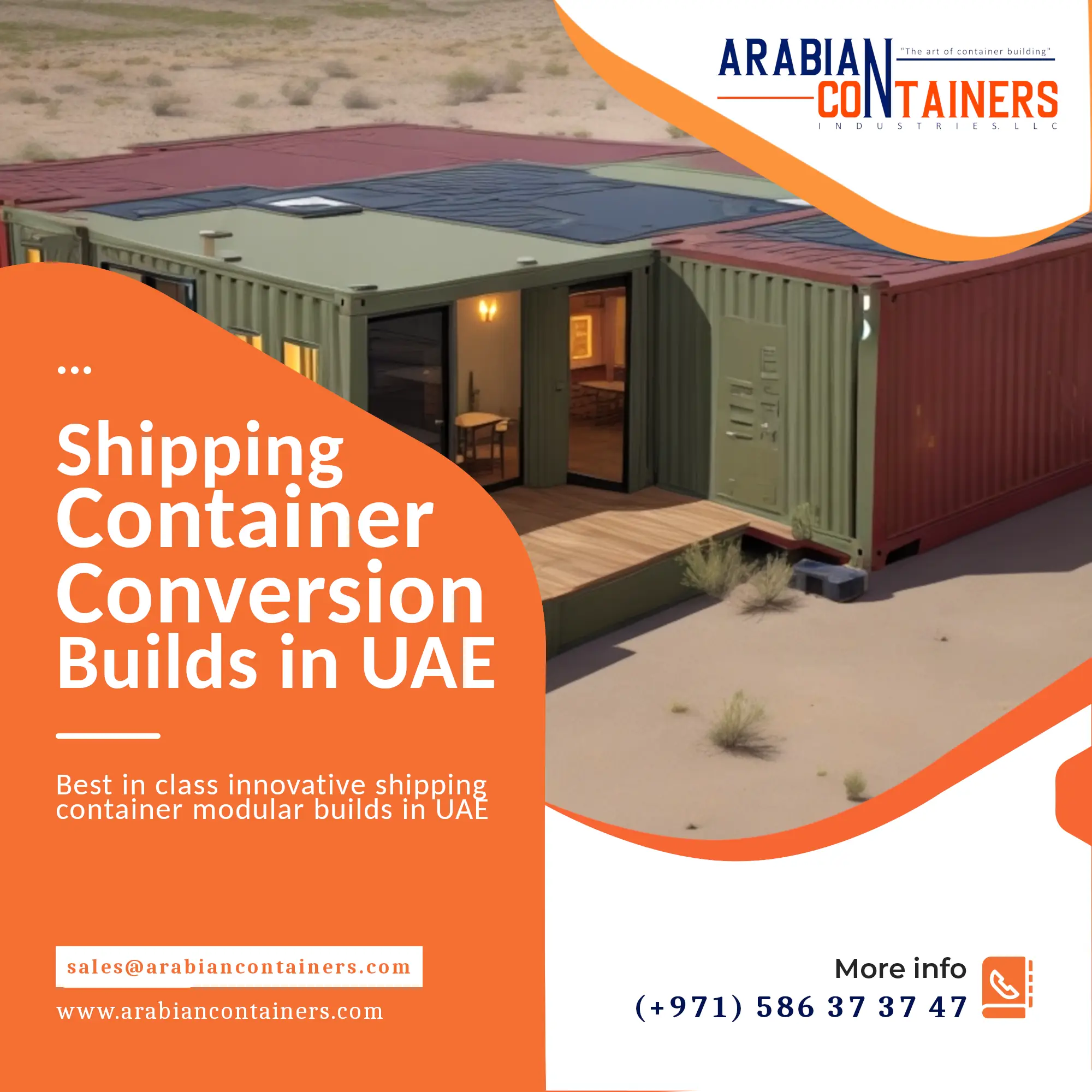 Shipping container buildings construction company in UAE.