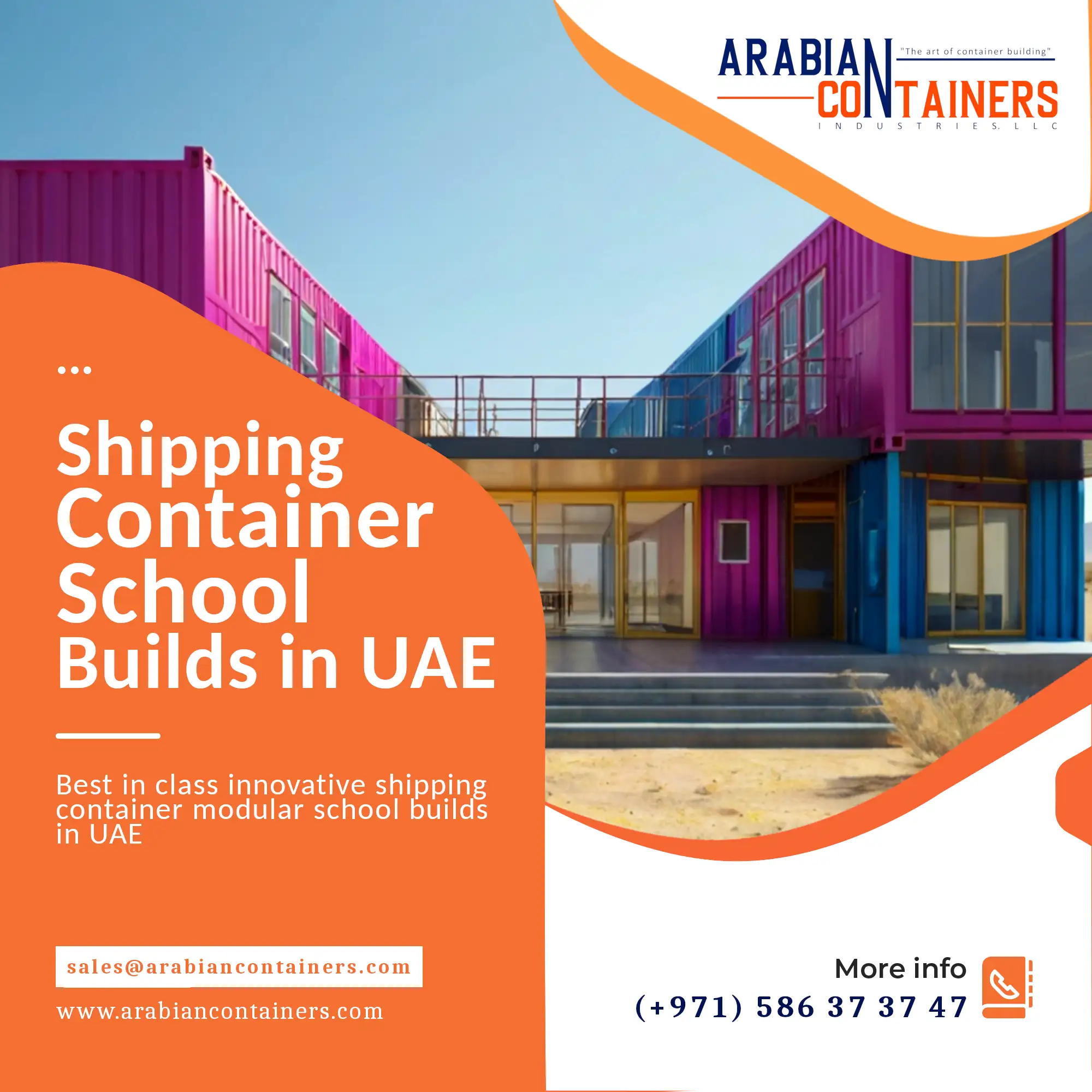 Shipping Container Schools Conversion in UAE