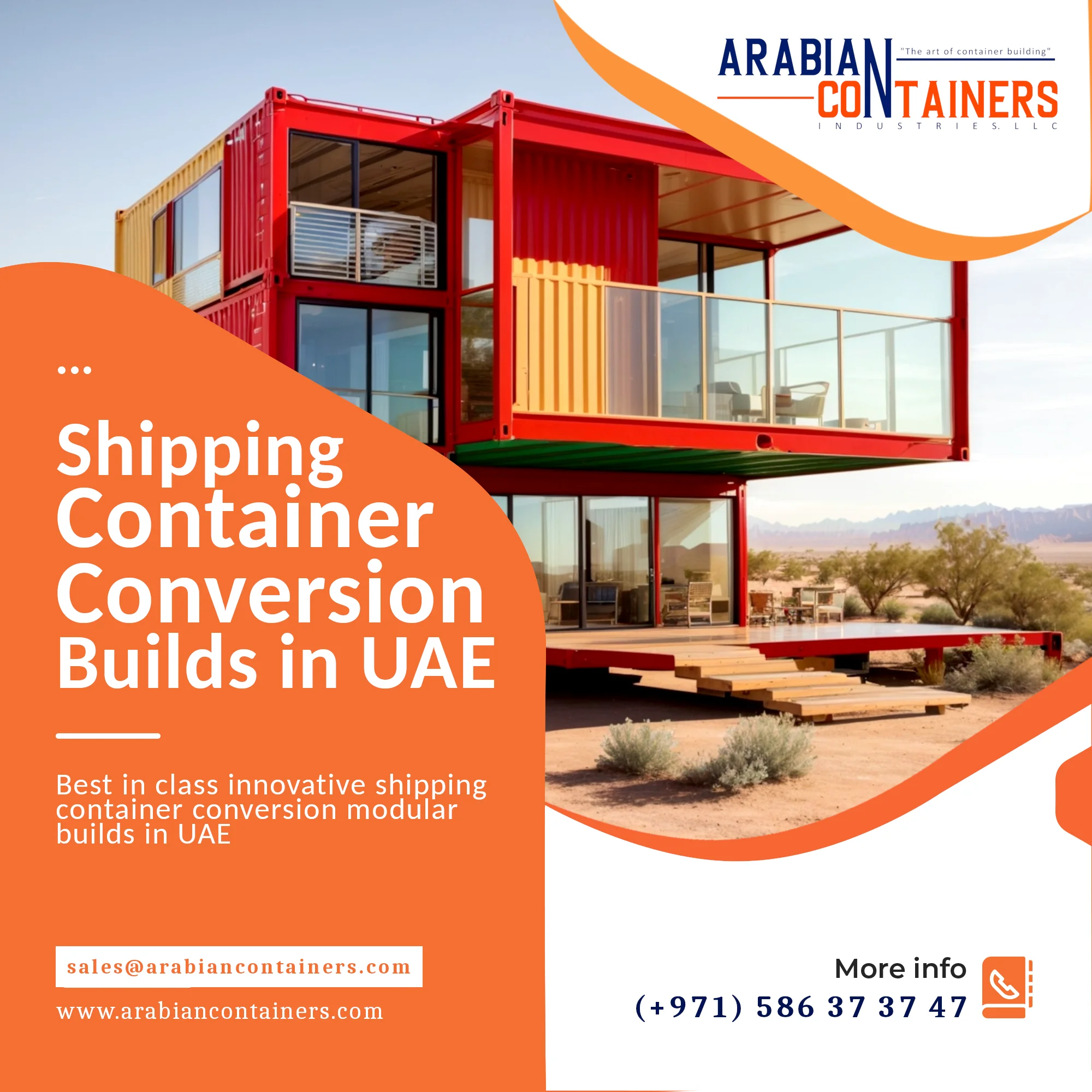 Modular buildings using shipping container conversion in UAE