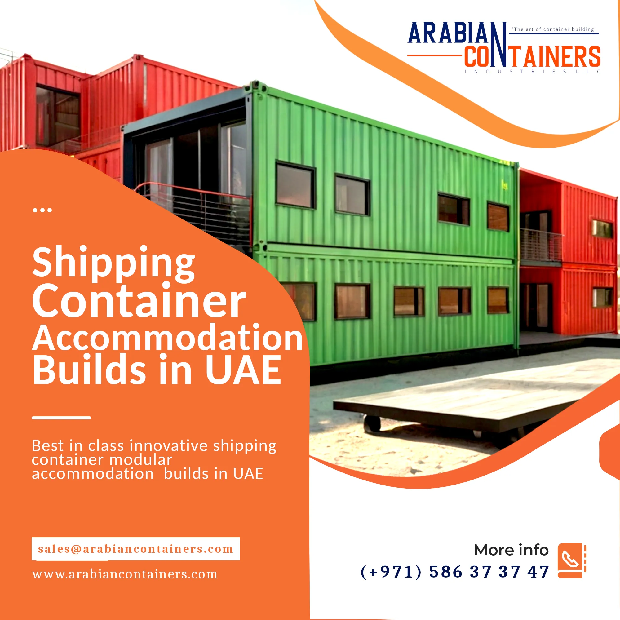 Modular shipping container accommodations