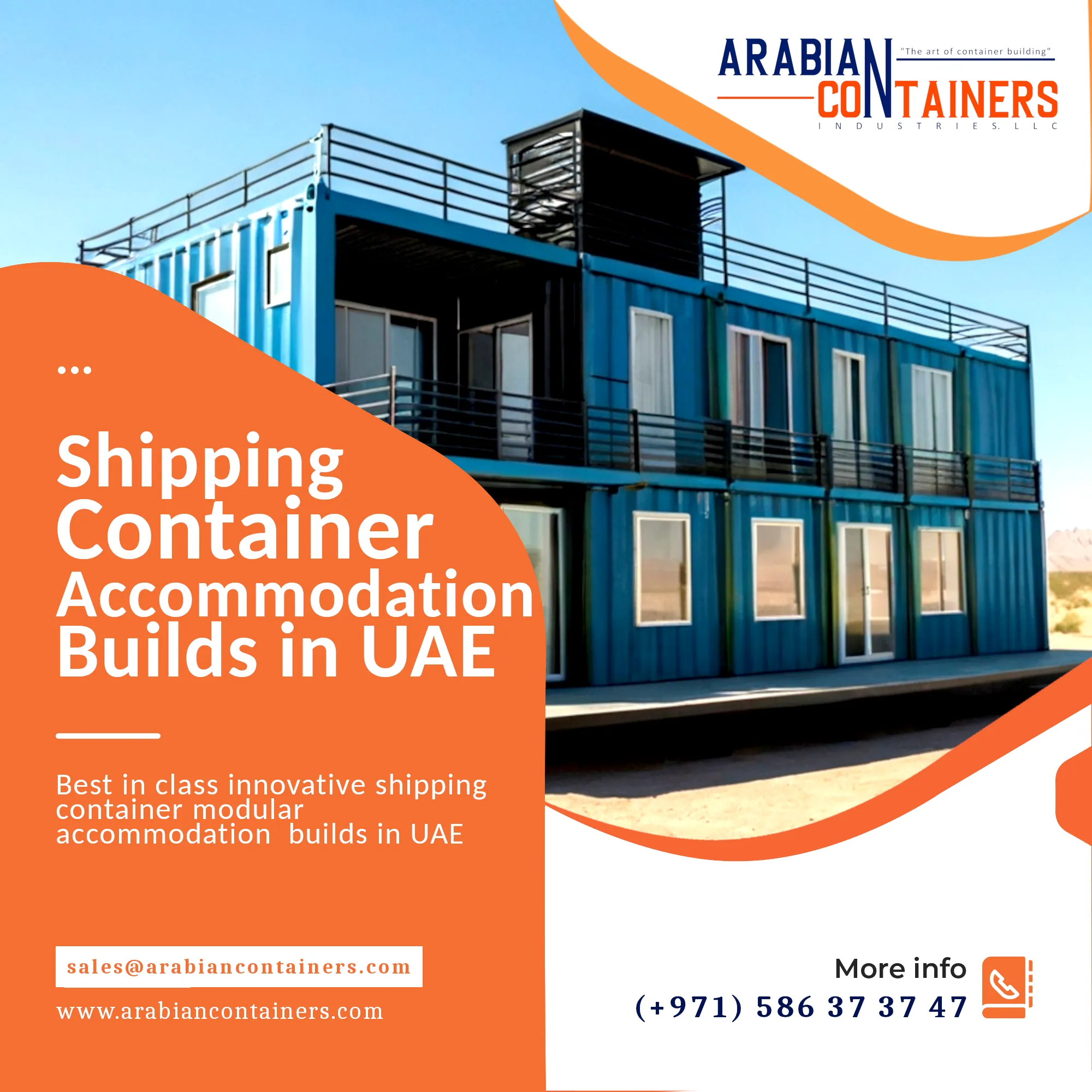 modular shipping container accommodations builder UAE