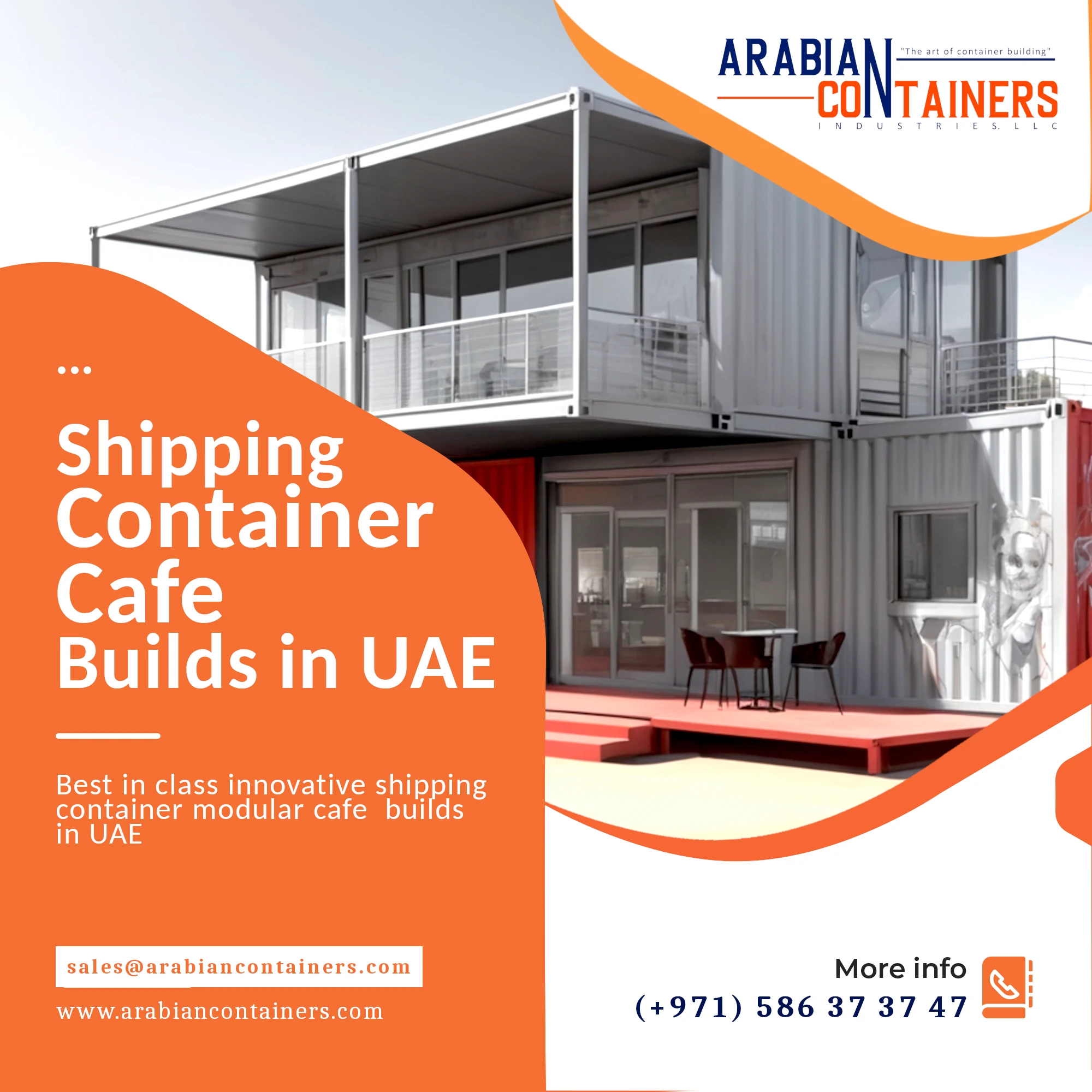 Modular Cafe Conversion Builder Company UAE.