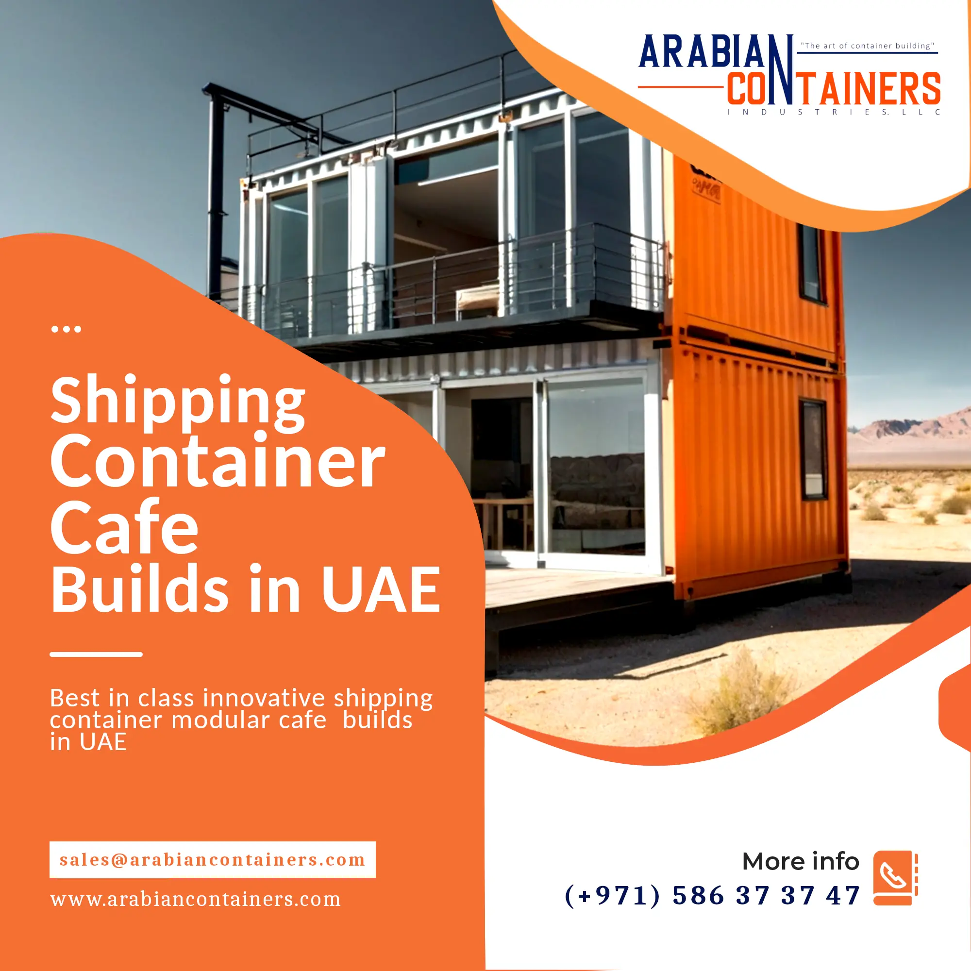 Modular Cafe building company in UAE.