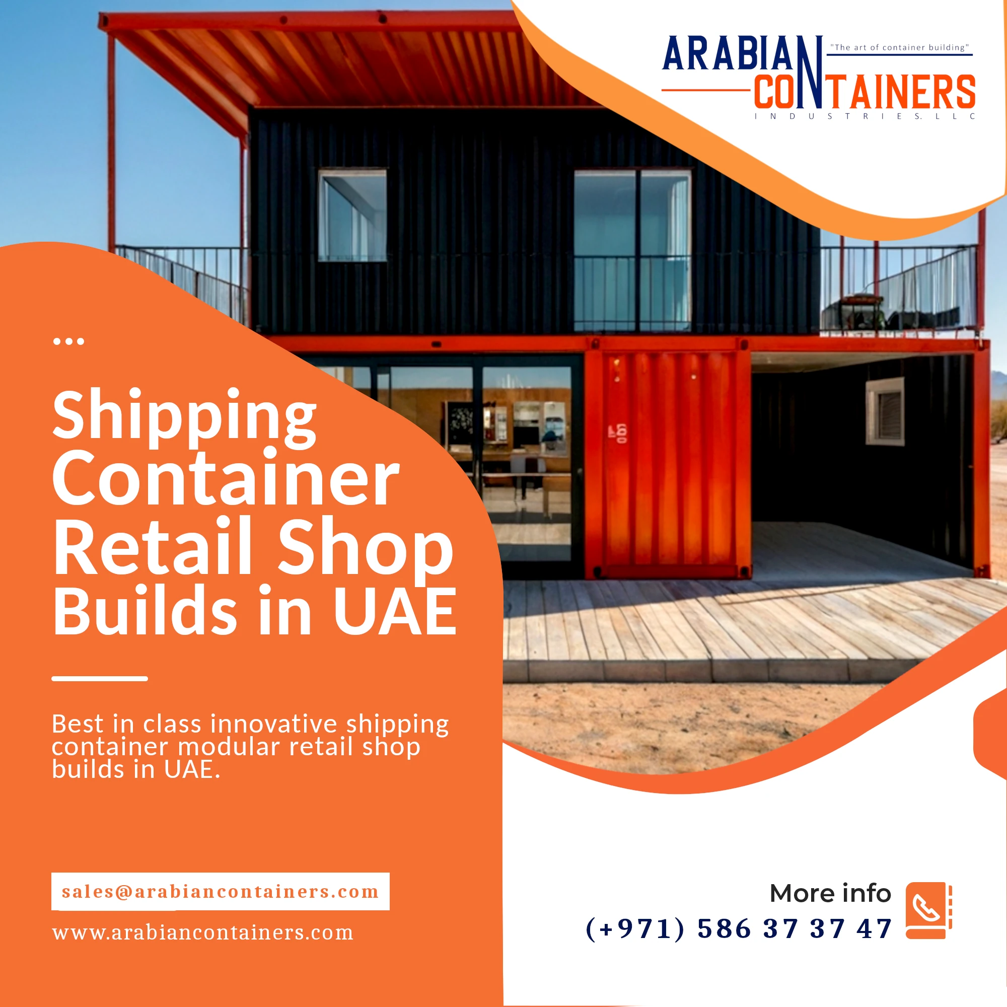 Modular Retail Shops building company in UAE.