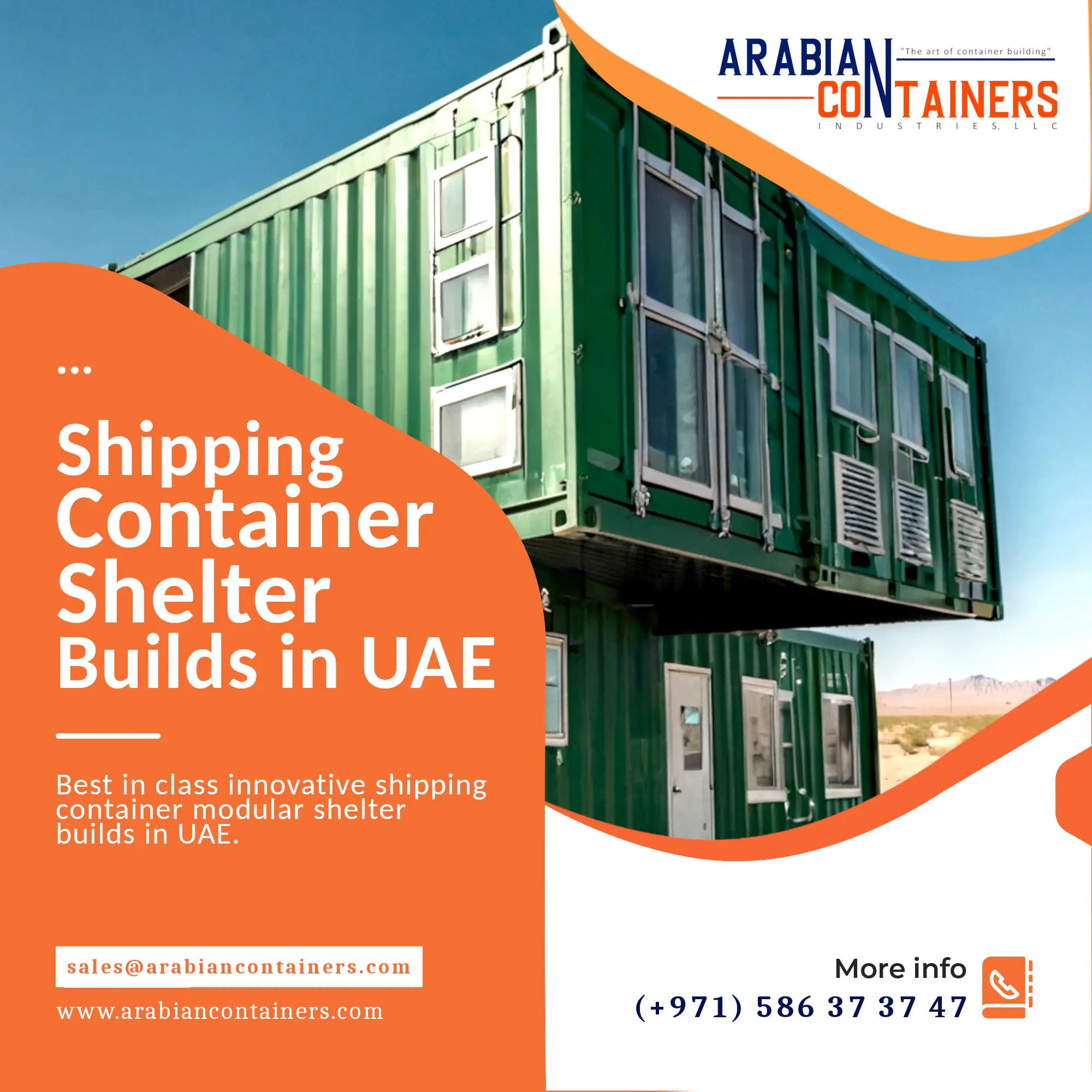 Mobile Emergency Shelter Builder company in UAE.