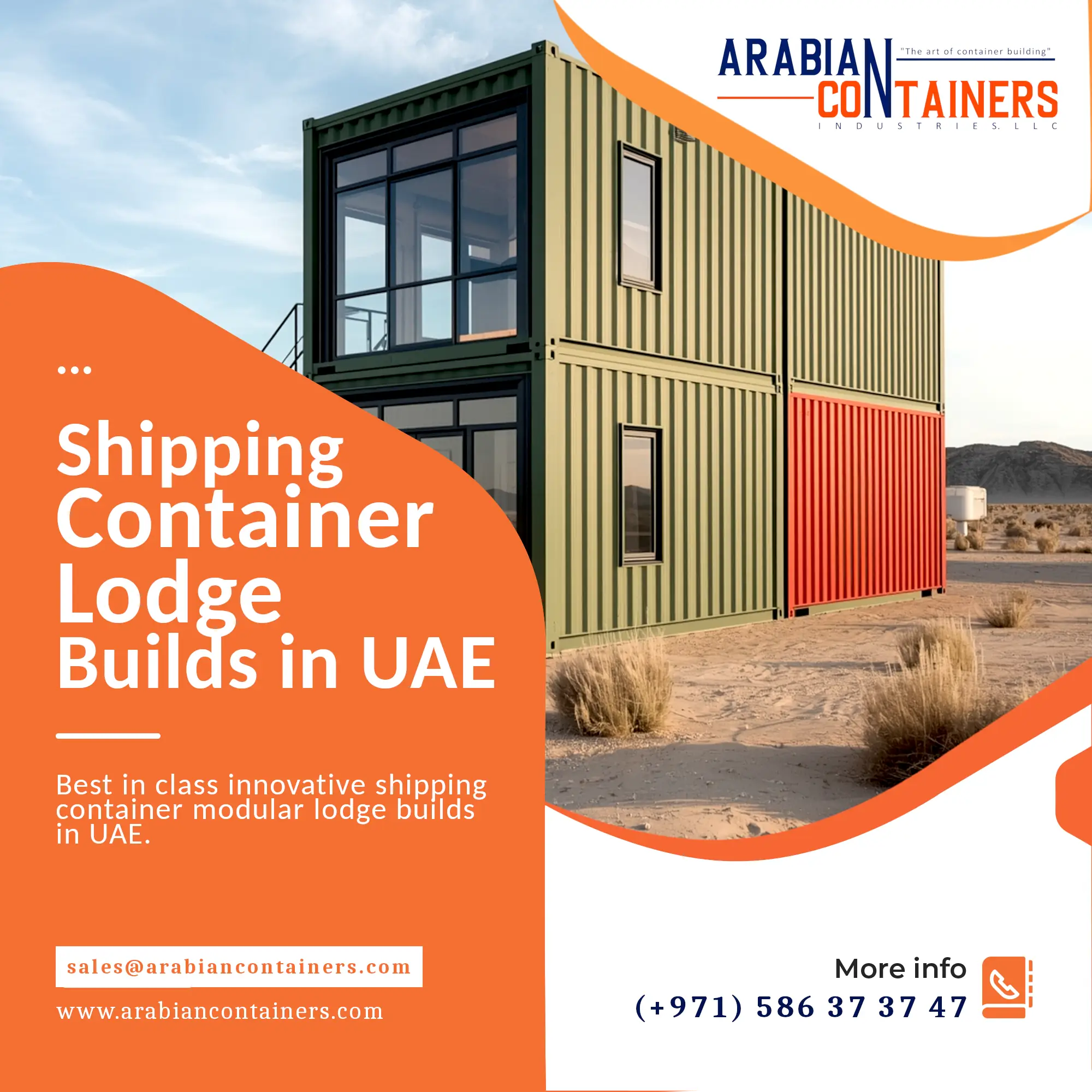 shipping container Vacation Cabin conversion company UAE