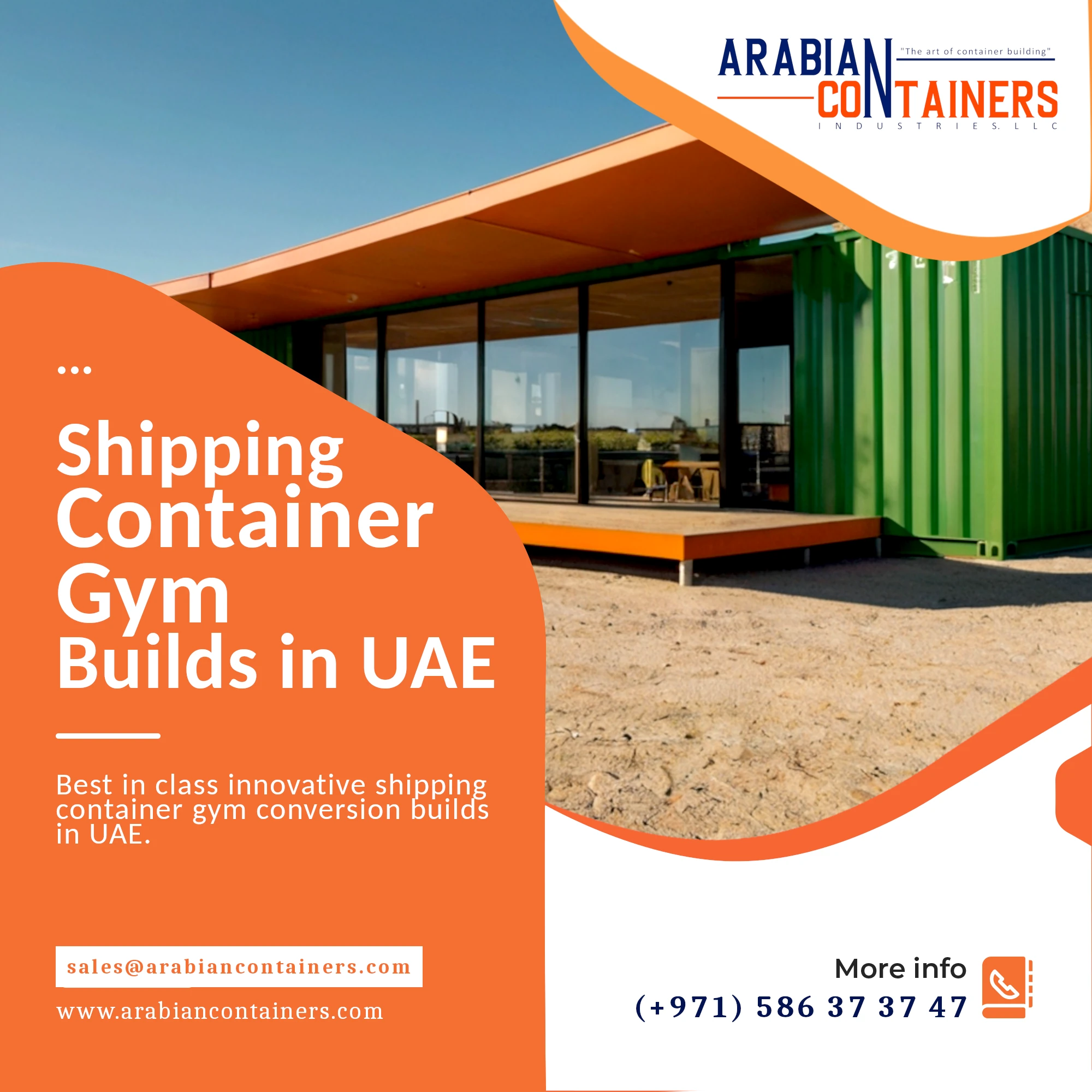 Shipping Container Gym conversion company in UAE.