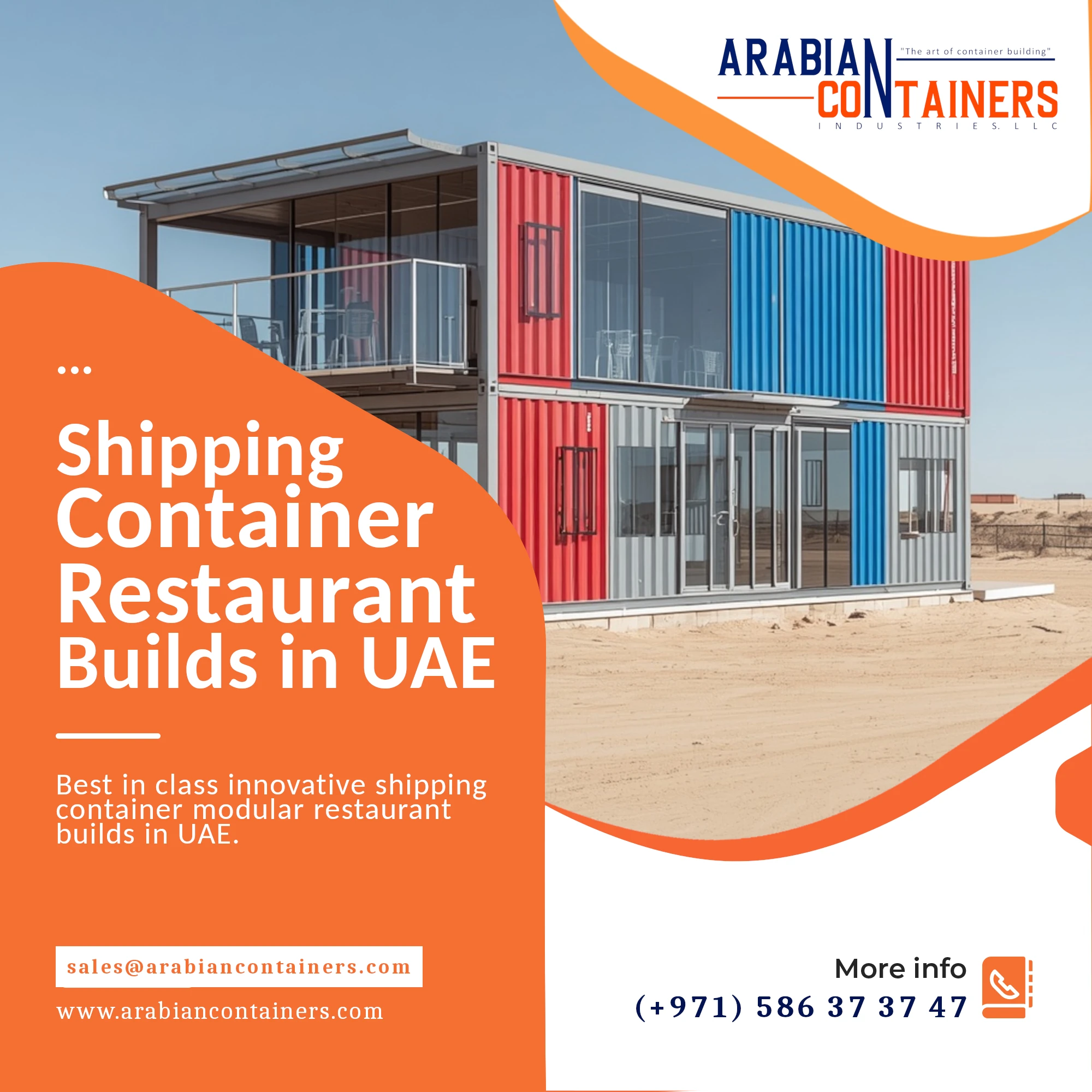 Shipping Container Restaurant conversion company in UAE.