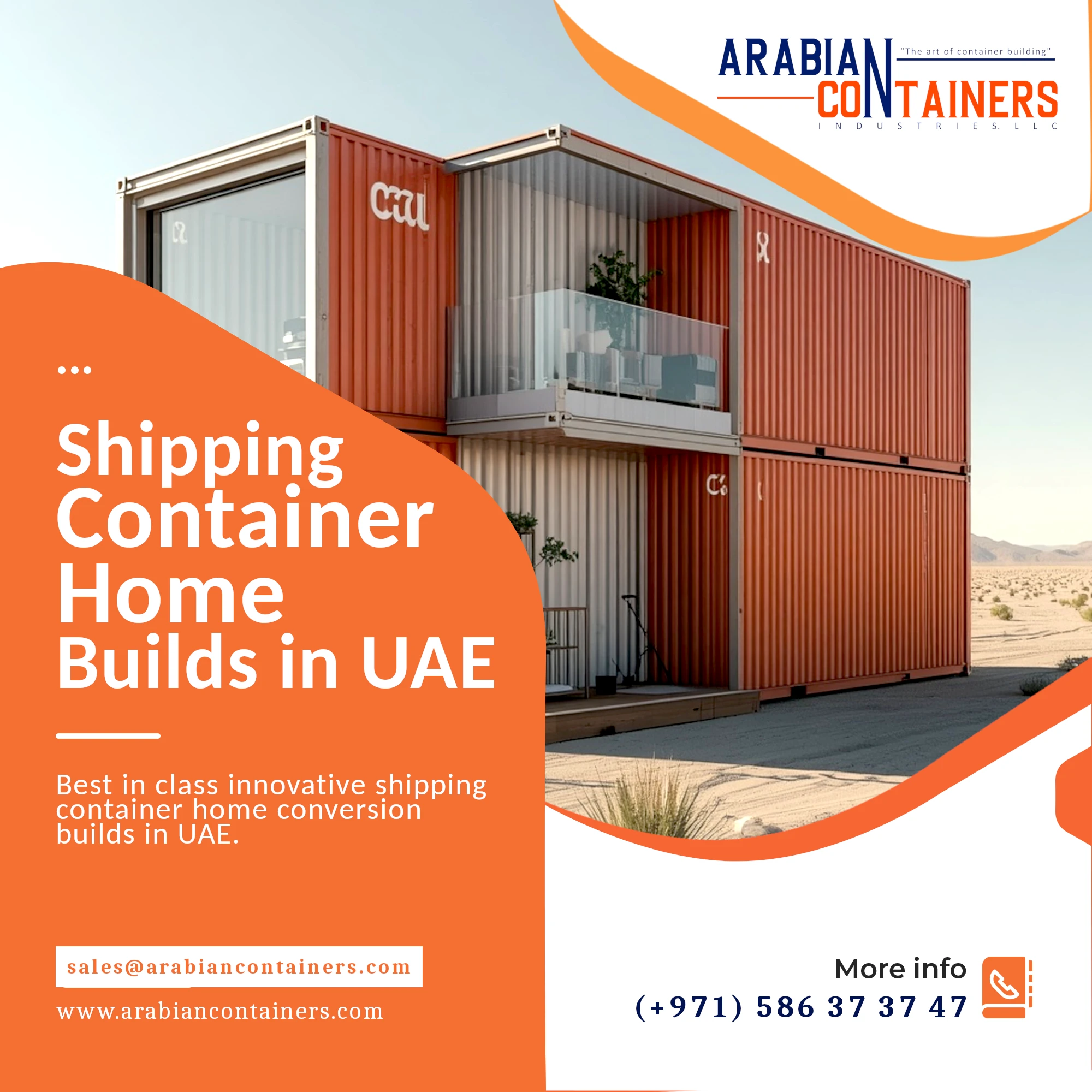 Shipping container home conversion company UAE.
