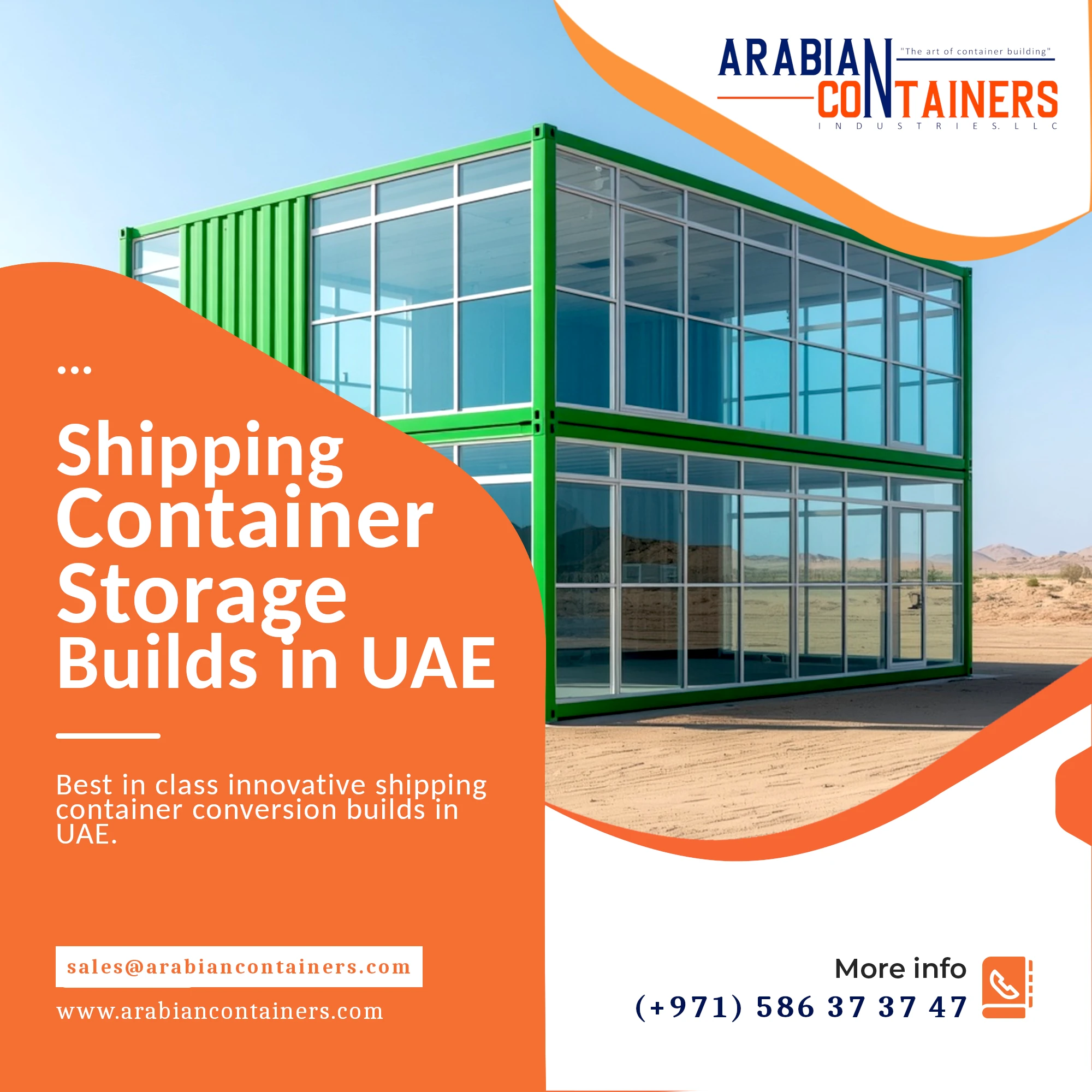Shipping container store room conversion company in UAE.