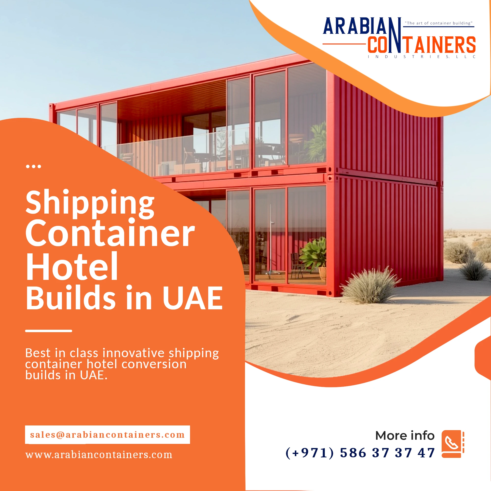 Shipping Container Hotel Conversion Company in UAE.