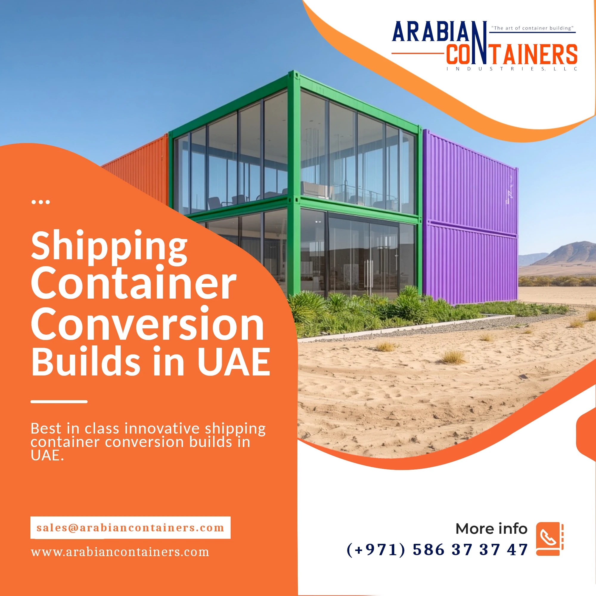 Shipping Container Conversion Building company UAE